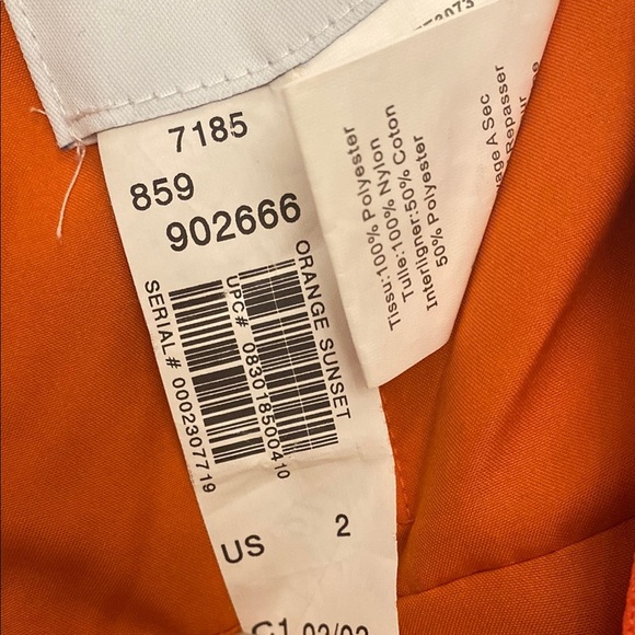 Alfred Angelo Spring 2013 Weddingbells Orange Sunset Size 2 - Picture 5 of 9